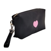 Vista diagonale cuore rosa - TICI Handmade Pochette cambio