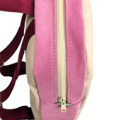 Dettaglio cerniera panna rosa - TICI Handmade Zainetto asilo Lumaca