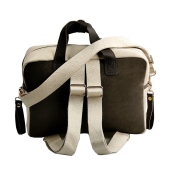Vista posteriore - TICI Handmade Zaino Mommy Bag Marrone e Avana