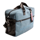 Vista diagonale celeste - TICI Handmade Mommy Bag Nabuk