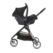Combinazione travel system con seggiolino auto e adattatori - Passeggino Leggero Baby Jogger City Mini 3