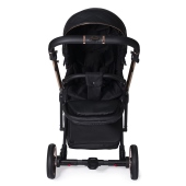 Vista frontale del passeggino - Passeggino Duo Antes Baby Duo Premium Lux Black
