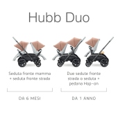 Configurazione Duo da 6 mesi - Passeggino Quattro Ruote Quinny Hubb Mono
