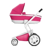 Versione carrozzina con foldable carrycot - Colore Pink Passion - Passeggino Tre Ruote Quinny Moodd