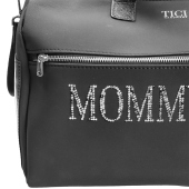 Dettaglio scritta - TICI Handmade Mommy Bag Bauletto Nero