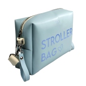 Vista diagonale tiffany - TICI Handmade Stroller Bag
