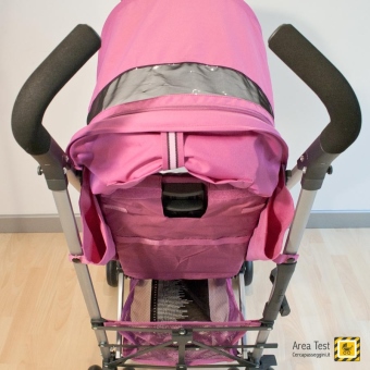 Cybex Onyx - Particolare della falda della capottina arrotolata
