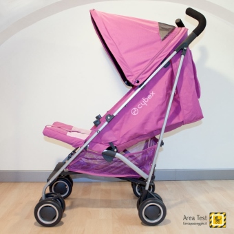 Cybex Onyx - Vista laterale della seduta reclinata al massimo