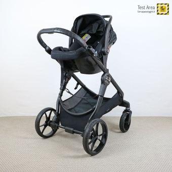 Baby Jogger Trio City Premier - Vista versione travel system - telaio + seggiolino auto
