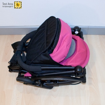 BABYZEN YOYO e Carrozzina - Vista del telaio chiuso con la navicella