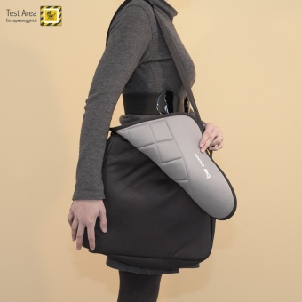 Be Cool Trio Slide 3 Cocoon - Borsa cambio - Particolare del tessuto double face - vista del lato colore Grey