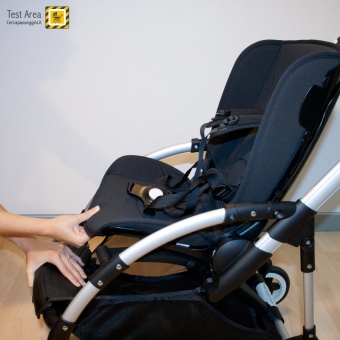 Bugaboo Bee 3 e Carrozzina - Come regolare l'estensione della seduta - vista della seduta estesa al massimo