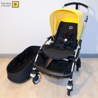 Bugaboo Bee 3 e Carrozzina - Vista di tutti i componenti - Versione passeggino e navicella