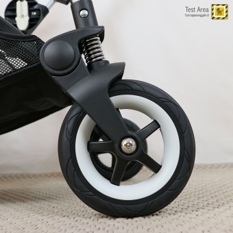 Bugaboo Bee 5 passeggino e navicella -  Telaio - dettaglio ruota posteriore