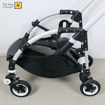 Bugaboo Bee 5 passeggino e navicella - Telaio - dettaglio ruote con cerchioni applicati