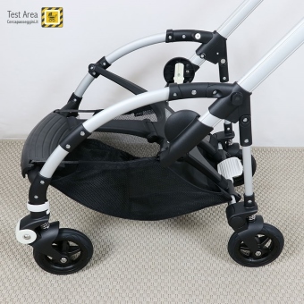 Bugaboo Bee 5 passeggino e navicella - Telaio - dettaglio ruote senza cerchioni applicati