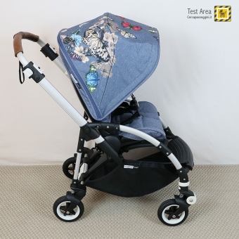 Bugaboo Bee 5 passeggino e navicella - Versione passeggino - vista laterale con seduta in posizione fronte strada