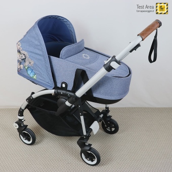 Bugaboo Bee 5 passeggino e navicella - Vista versione carrozzina - telaio e navicella