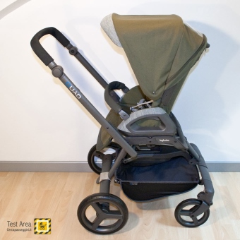 Inglesina QUAD trio - Vista della seduta - fronte mamma - posizione eretta