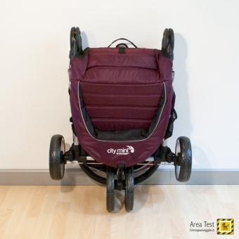 Baby Jogger City Mini 3 - Passeggino chiuso con ruote - Vista frontale