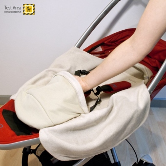 Quinny Zapp Xtra 2 - Riduttore per neonato applicato alla seduta, particolare del coprigambe - accessorio opzionale